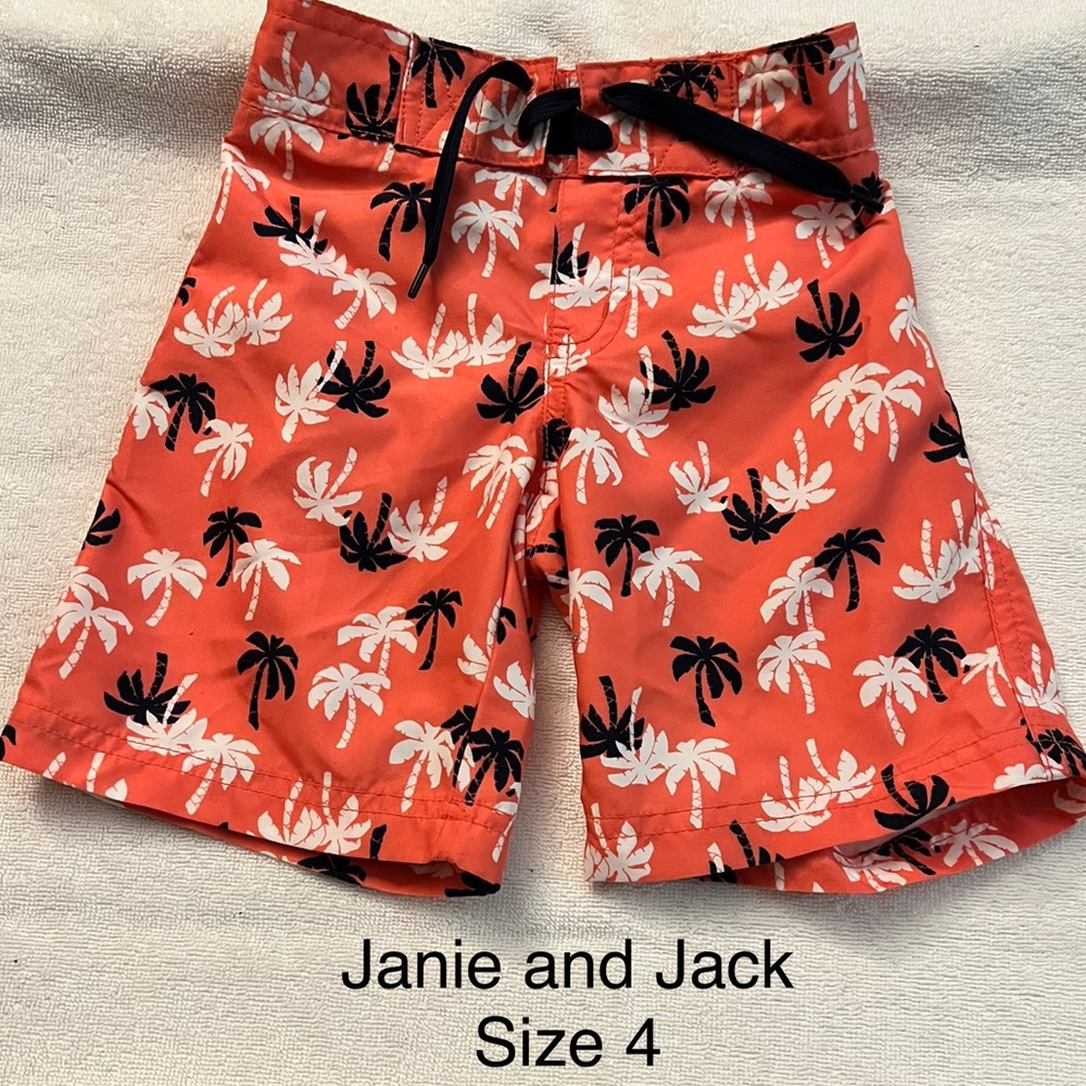 Janie & Jack boys swim trunks - size 4